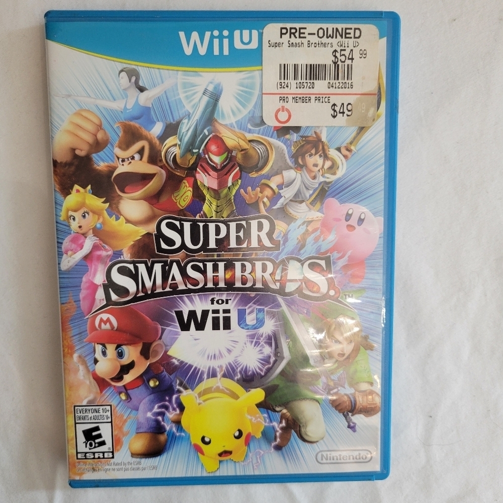 Super Smash Bros  Nintendo Wii U Video‎ Game